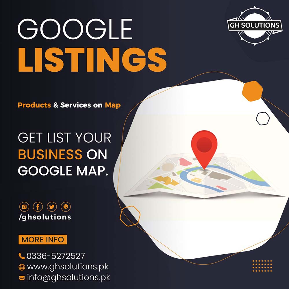 Products & Services on Google Map